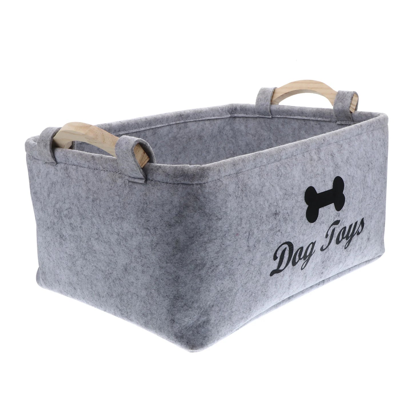 Dog Toy Basket Pet Storage Box Bin Organizer Toys Felt Cat Accessory Container Bins Baskets Accessories Containers Organizing