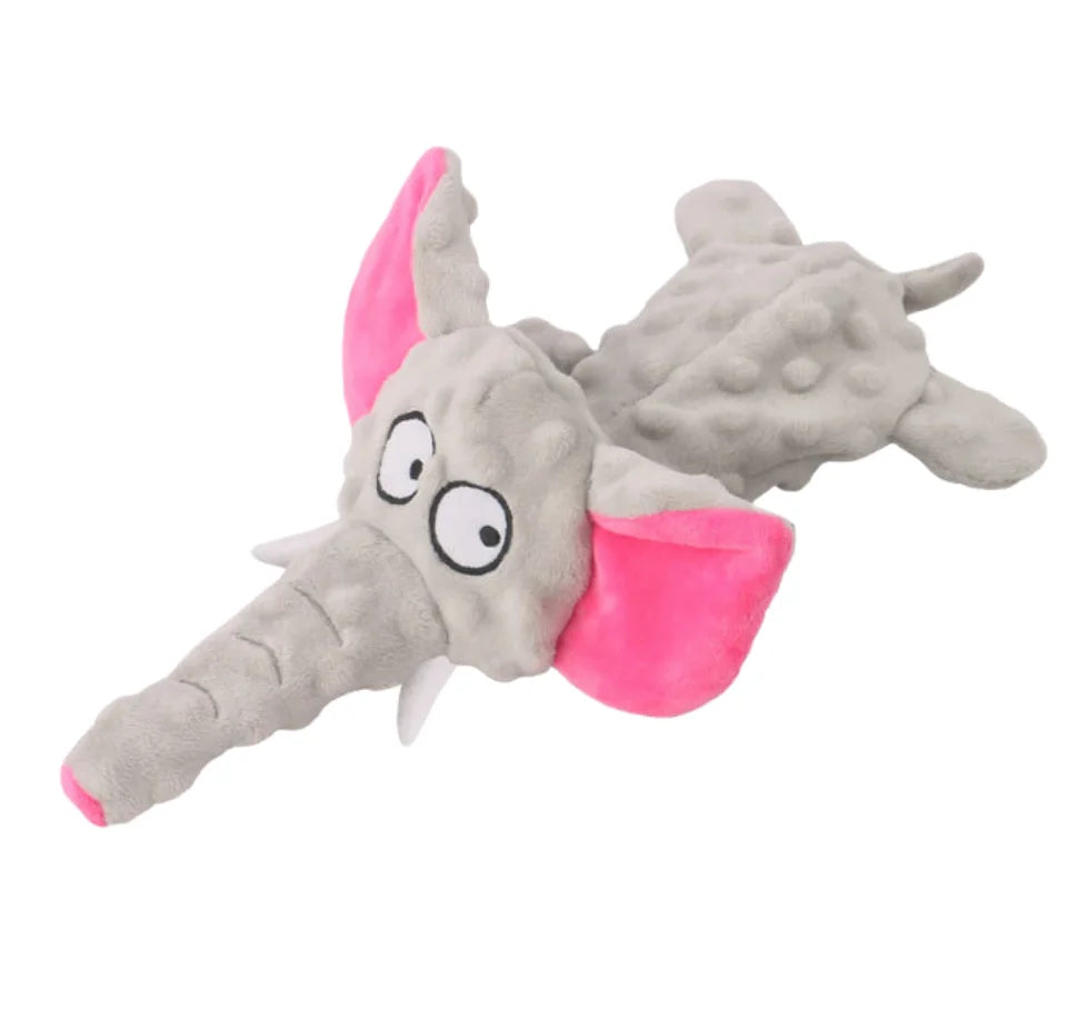 Plush Toys Squeak Pet Elephant Shell Durable Toy Dogs Chew Interactive Stuffingless Indestructible Dog Sound Toy Puppy Supplies