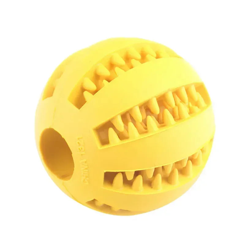 Dog Toy Ball Interactive Elasticity Puppy Chew Toy Nontoxic Bite Resistant Dog Pet Food Treat Feeder Chew Tooth Cleaning Ball