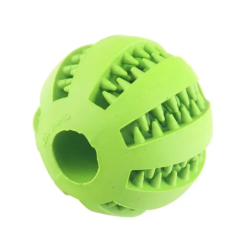 Dog Toy Ball Interactive Elasticity Puppy Chew Toy Nontoxic Bite Resistant Dog Pet Food Treat Feeder Chew Tooth Cleaning Ball