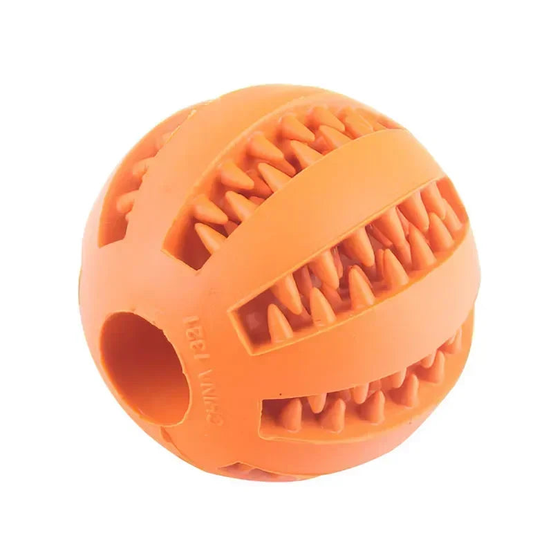 Dog Toy Ball Interactive Elasticity Puppy Chew Toy Nontoxic Bite Resistant Dog Pet Food Treat Feeder Chew Tooth Cleaning Ball