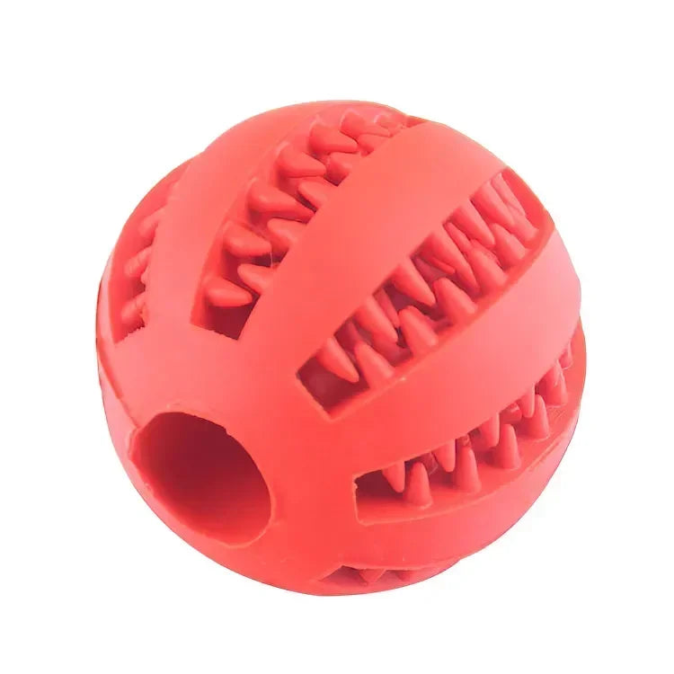 Dog Toy Ball Interactive Elasticity Puppy Chew Toy Nontoxic Bite Resistant Dog Pet Food Treat Feeder Chew Tooth Cleaning Ball