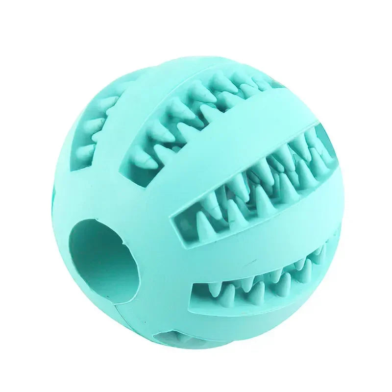 Dog Toy Ball Interactive Elasticity Puppy Chew Toy Nontoxic Bite Resistant Dog Pet Food Treat Feeder Chew Tooth Cleaning Ball